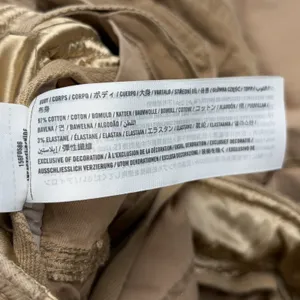 VTG Abercrombie & Fitch Paratrooper Cargo Pants Women's 0 Tan Low Rise Satin Y2K thumbnail 9