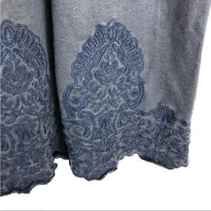 Anthro Saturday Sunday‎ grey embroidered dress small thumbnail 8