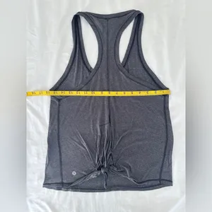 Lululemon Tie It Up Singlet - Heathered Black - 4 thumbnail 10