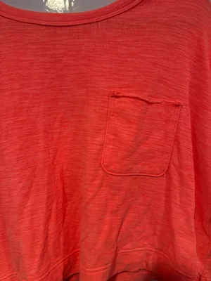 Bright pink crop aerie pocket‎ long sleeve thumbnail 2