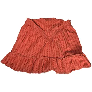 Free People‎ Elisa Tunic Tank Top XS Coral Orange Lace Trim Halter Sleeveless thumbnail 8