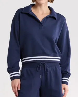 OFFLINE By Aerie Cloud Fleece Polo Sweatshirt thumbnail 1