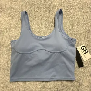 Gold hinge Lined Bra Tank Light Blue XL GH216BLU New With‎ Tags thumbnail 1