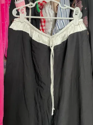 White Fox Boutique Black and White Track Pants with Elastic Waistband thumbnail 2