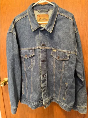 Levi Strauss‎ Signature Mens Denim Jacket Trucker Style Blue Cotton Size 2XL thumbnail 1