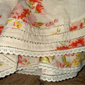 Aerie Rock 'n' Ruffle Skort Cream Floral Skort with Ruffles thumbnail 4