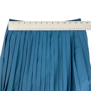 Halara High Waisted‎ Pleated Quick Dry Midi Skirt Majolica Blue Size Small thumbnail 4