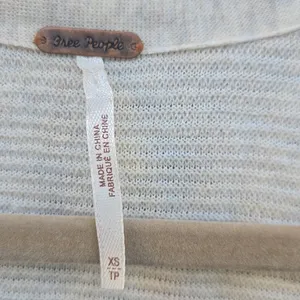 Free People Cream Knit Top thumbnail 2