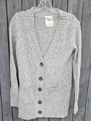 Old Navy Women's Beige Cardigan Sweater thumbnail 1