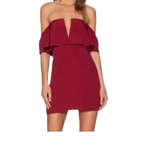 new Lovers + Friends small Primrose off shoulder v neck mini dress D1 3489 thumbnail 2