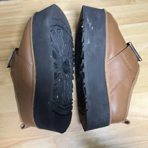 UGG Opening Ceremony Platform Clog Mule Shoes‎ Brown Shearling Lined Buckle 9 thumbnail 14