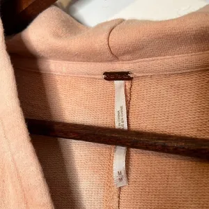Free People Quartz City Tie Dye Oversized Hoodie Peach Pink Medium thumbnail 4