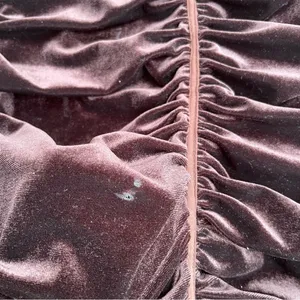PrettyLittleThing Chocolate Brown Velvet Ruched Corset Mini Party Dress 12 thumbnail 9