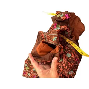 Amazing Vintage Beautiful Antique Eastern Indian KashmirI Floral Handmade Multi thumbnail 10