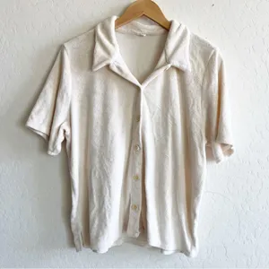 Aritzia Wilfred Free Sunny Shirt Short-sleeve terry button-up thumbnail 2