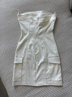 Denim Dress White thumbnail 4
