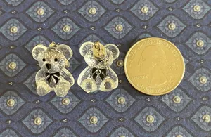 Clear Bears Kawaii Stud Earrings thumbnail 3