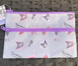 Sanrio Gray Kuromi 2 Zipper Bag thumbnail 1