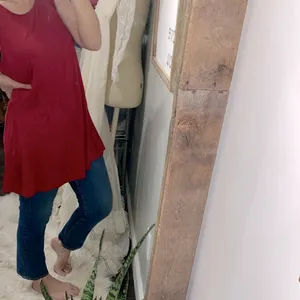 Cranberry color sleeveless top size large thumbnail 3