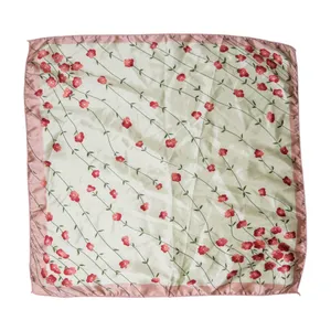 Vintage Cherry Blossom Floral Scarf Wraps thumbnail 1