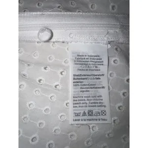 Madewell White Eyelet Button Front Blouse Ruffle Sleeve V-Neck Top AK013‎ Size 6 thumbnail 8