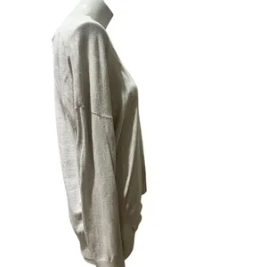 Banana Republic Women's V-Neck Pullover Sweater Beige Standard Size L thumbnail 9
