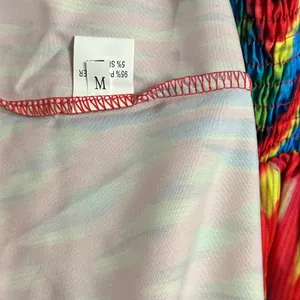 Boho Vibrant Print Striped Long Maxi Dress Womens M Multicolor Strappy Back thumbnail 6