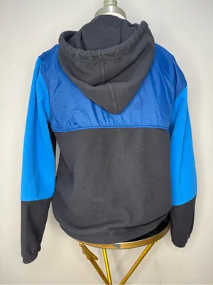 Patagonia Hooded Fleece Jacket - Blue & Black thumbnail 4