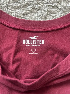 Burgundy Long Sleeve Hollister thumbnail 3