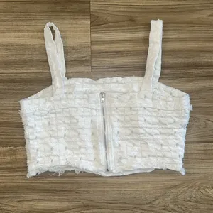 Lulus white cropped shirt thumbnail 2