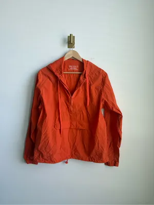Outdoor Voices Water Resistant Hooded Quarter Zip Pullover Orange Size M thumbnail 4