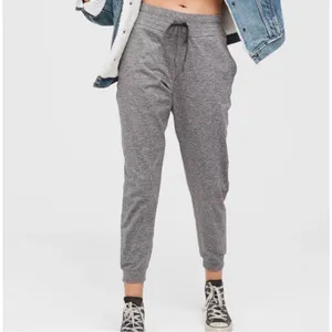 Aerie Gray Heathered Jogger Pants Soft Lounge Drawstring Waist Size‎ Small thumbnail 2