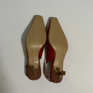 Red leather Nine West heels. BNWT. Size 7. Can be dressed up or down. thumbnail 4