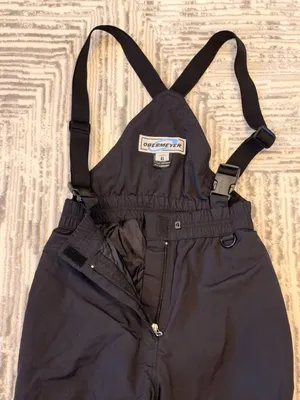 Obermeyer women's size 6 black ski snow bib Retails $150 thumbnail 3
