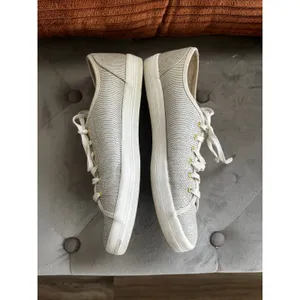 Keds Gray Striped Low Top Sneaker Lace Up sz 8.5 Preppy Comfort Shoes Minimalist thumbnail 10