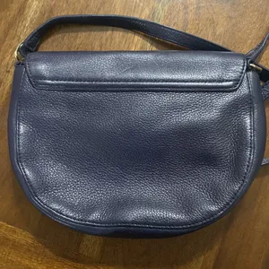 Talbots genuine leather purple saddle bag thumbnail 14