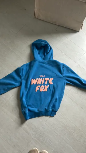 White Fox Boutique Hoodie Blue thumbnail 6