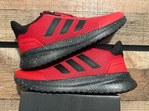 Adidas bold red sneakers thumbnail 1
