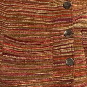Vintage TanTrums Striped Chenille Jacket S Boho Art To Wear Textured Boxy 90s thumbnail 9