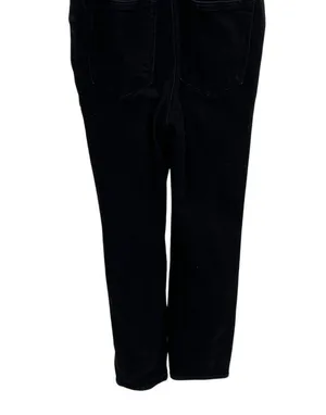 Good American Fit For Success Zippered Jumpsuit In Black099 Denim Size 1 / Small thumbnail 12