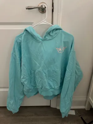 Light blue boys lie hoodie thumbnail 1