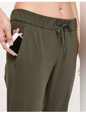 Lululemon Dark Olive On The Fly Cropped 23” Pant thumbnail 7