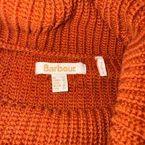 Barbour Stitch Cape Sweater Women Size 8 Orange Excellent Turtleneck Wool Blend thumbnail 4