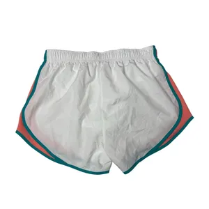 Nike Tempo Dri Fit White Coral Teal Running Shorts Women's Medium thumbnail 2