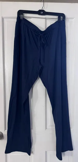Lucky Brand Navy Drawstring Wide-Leg Lounge Pants XL thumbnail 2