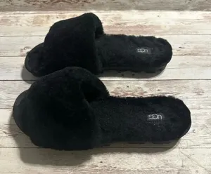UGG Cozette Slippers Women’s Size 7 Black House Indoor Shoes thumbnail 1