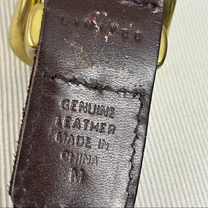 Vintage The Limited Genuine Leather Boho Waist belt Fully Adjustable S/M thumbnail 4