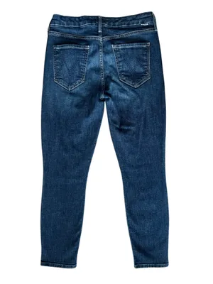 Mother Denim Women’s The Looker Switch It Up Dark Wash Crop Skinny Jeans Size 28 thumbnail 9