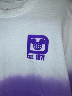 Disney Parks Potion Purple Walt Disney World Spirit Jersey XL Ombre 1971 thumbnail 6