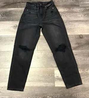 Darkwash distressed AE jeans thumbnail 1